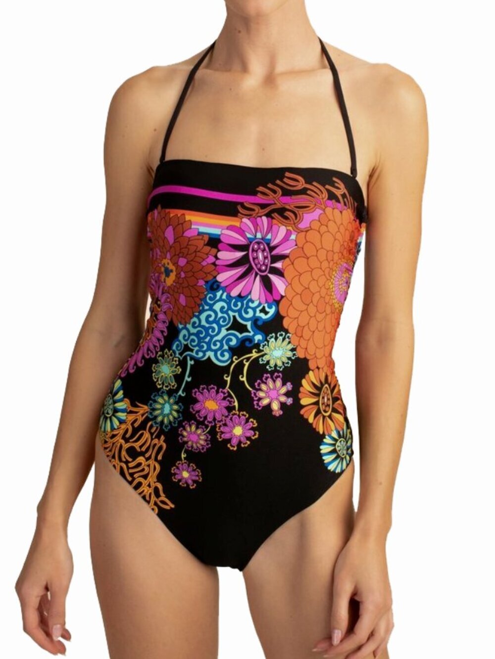 NWT Trina Turk Electric Reef Bandeau One Piece Swimsuit 6
